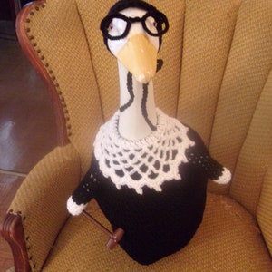 Justice Ginsburg Goose Geese Outfit Crochet Federal Judge Lawn Goose Clothes Garden Outdoor Dress