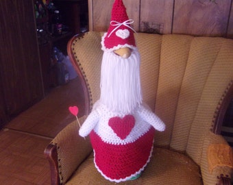 Valentine Heart Gnome GeesE Goose Crochet Outfit Lawn Goose Clothes