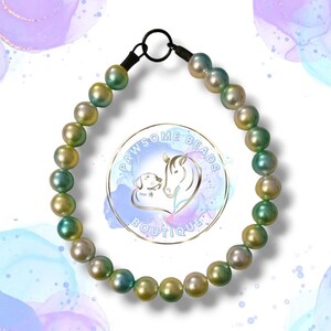 Ombre Ocean Perlen Hundehalsband | Halskette