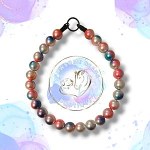 Ombre Karneval Perlen Hundehalsband | Halskette