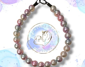 Ombre Candyfloss Beaded Dog Collar | Necklace