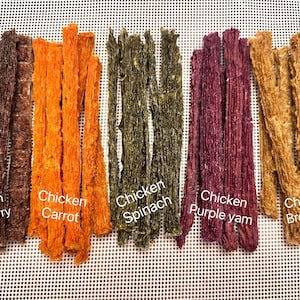 Crunchy Chicken Veggie Sticks - healthy dog treats, low calorie, nutrient-rich, pure ingredients, air dried dog treats