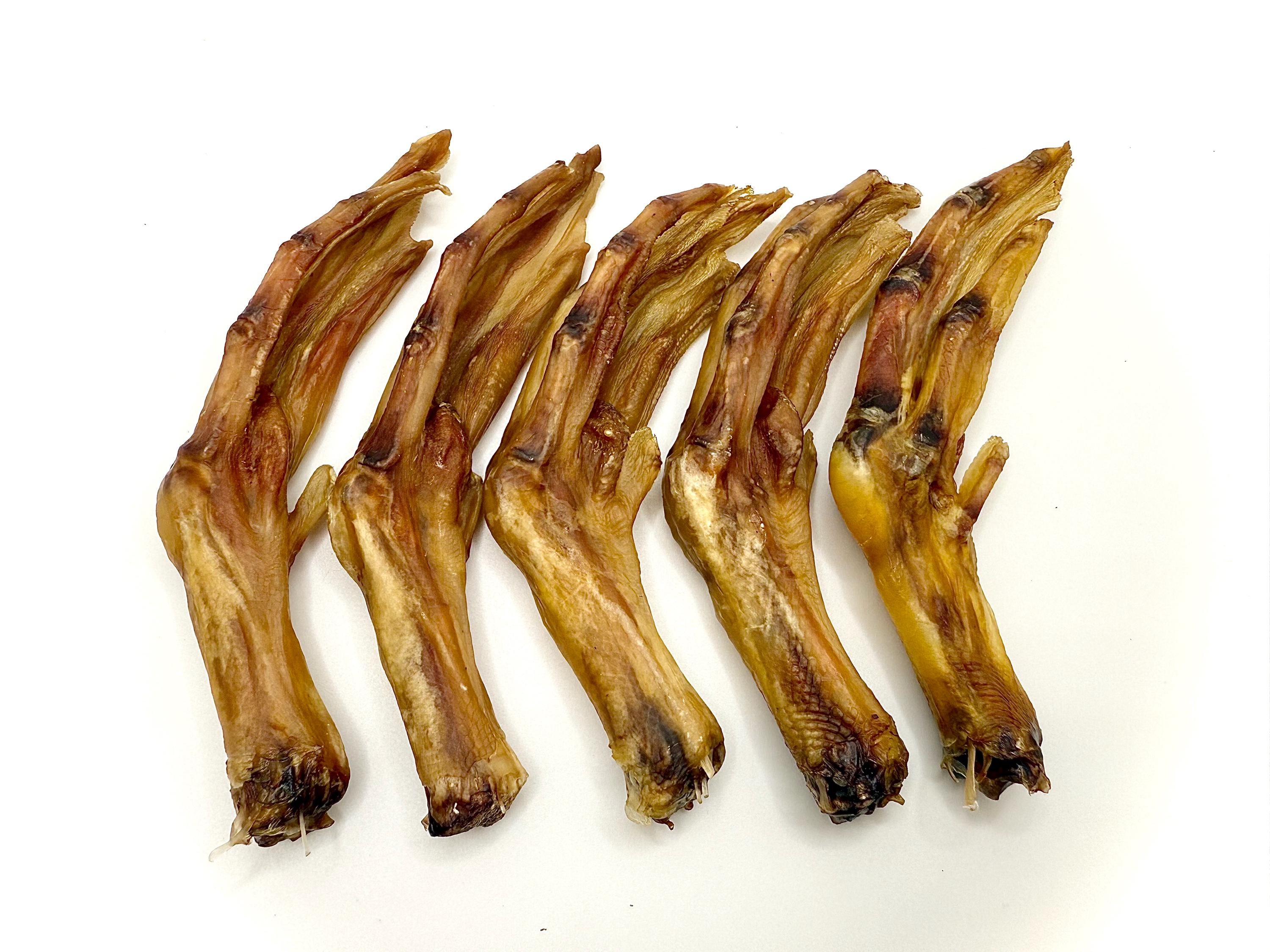 Dehydrated Duck Feet (no claws) Dog Treats, Natural Dog Chews, Single Ingredient, All-Natural, High Protein, Dental/Joint Health