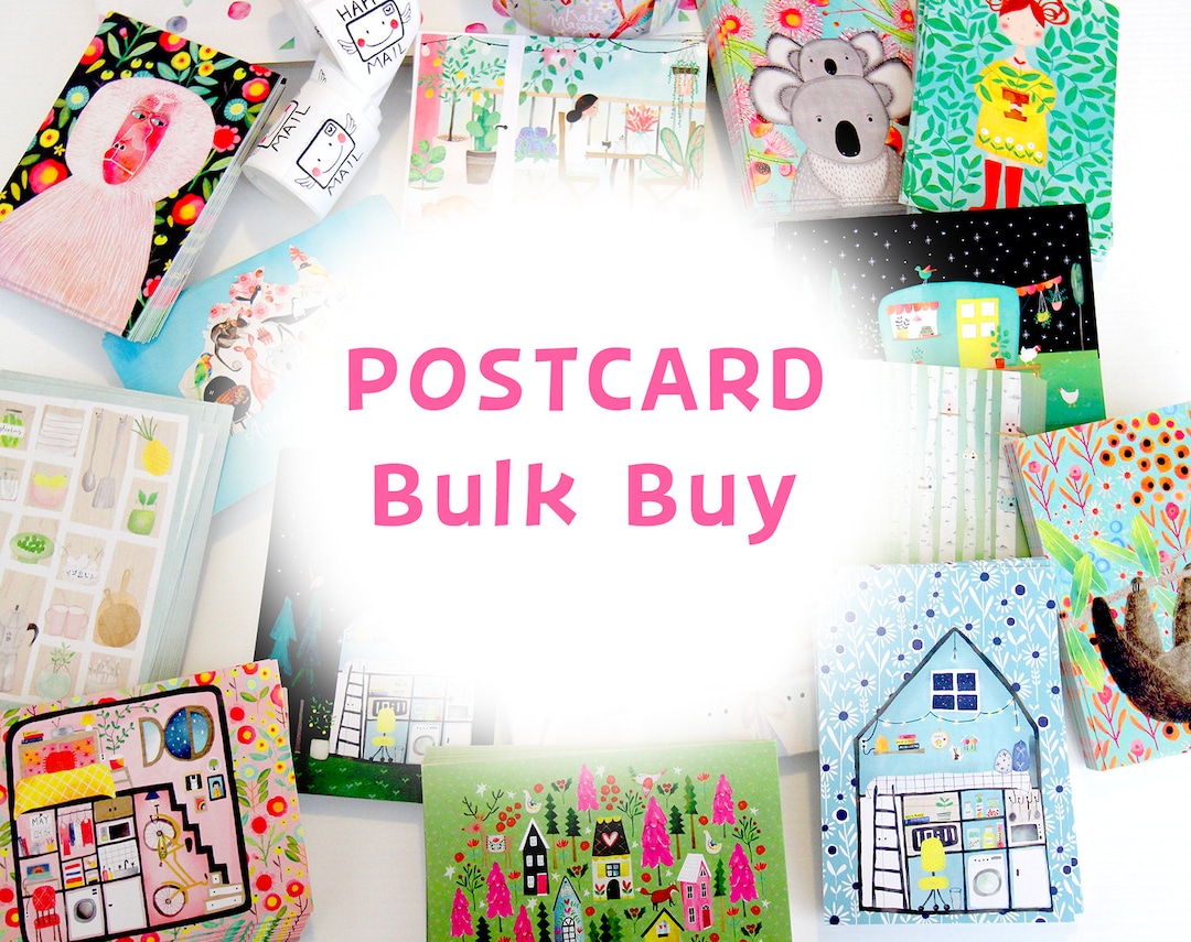 Bulk Buy POSTCARD Stationery Snail Mail Post Gift Post Etsy Australia