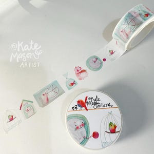 Tiny Pets WASHI TAPE 20mm x 10m Craft Tape Washi Scrapbooking Washi Decorative Tape Planner Tape Planning Junk Journaling Tape Gift Tape