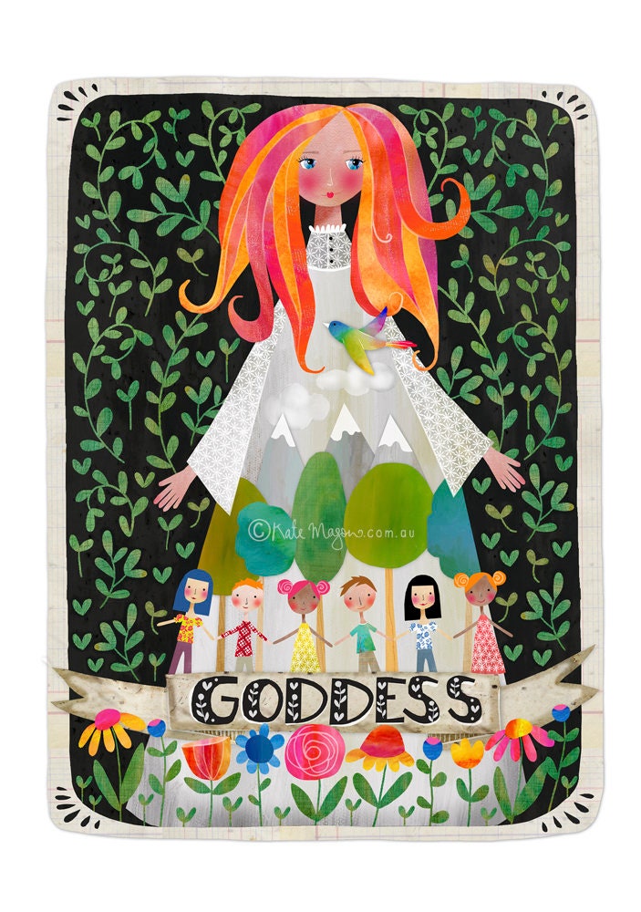 Mother Nature Goddess ART PRINT - Etsy