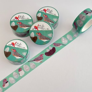 Birdy Finch Nest Eggs WASHI TAPE 20mm x 10m Craft Tape Washi Scrapbooking Washi Decorative Tape Planner Tape Planning Journaling Tape Gift