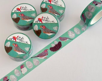 Birdy Finch Nest Eggs WASHI TAPE 20mm x 10m Craft Tape Washi Scrapbooking Washi Decorative Tape Planner Tape Planning Journaling Tape Gift