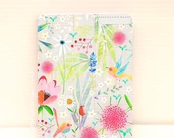 White Spring Floral NOTEBOOK  105x140mm