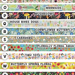 Hobbies WASHI TAPE 20mm x 10m Craft Tape Washi Scrapbooking Washi Decorative Tape Planner Tape Planning Journaling Tape Gift Tape image 4