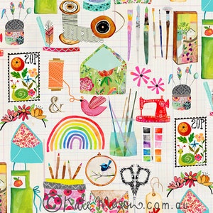 Hobbies POSTCARD Paper Crafts Scrapbooking Sewing Crafting Hobbyist Snail Mail Penpal Stationery Artist Post image 1
