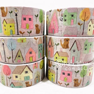 Taśma washi do domu, rowerów, psów, 20 mm x 10 m Taśma do rękodzieła, taśma washi do scrapbookingu, taśma dekoracyjna washi, taśma do planowania, taśma do dziennika planowania, taśma prezentowa