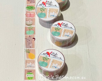 Pantry Food Display WASHI TAPE 20mm x 10m Craft Tape Washi Scrapbooking Washi Decorative Tape Planner Tape Planning Journaling Tape Gift