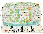 Adelaide Map PRINT