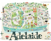 Adelaide Map PRINT