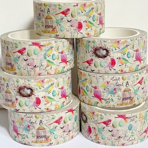 Tweet Birdy Nest WASHI TAPE 20mm x 10m Craft Tape Washi Scrapbooking Washi Decorative Tape Planner Tape Planning Journaling Tape Gift Tape