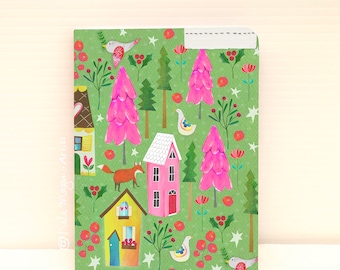 Pink Christmas NOTEBOOK  105x140mm