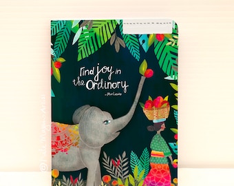 Find Joy Elephant NOTEBOOK  105x140mm