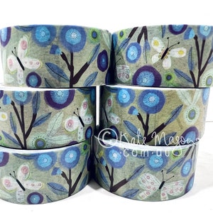 Cornflower Butterfly WASHI TAPE 20mm x 10m Craft Tape Washi Scrapbooking Washi Decorative Tape Planner Tape Planning Journaling Tape Gift