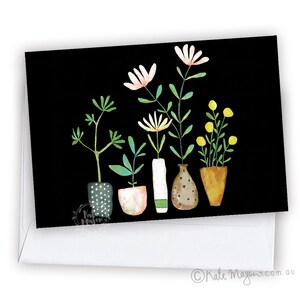 Flower Vases GREETING CARD