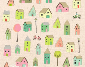 House Bikes Dogs POSTCARD Tiny Home Postcard New Home Gift Snail Mail Home Sweet Home Cute House Penpal Micro Living Post Little Apartment