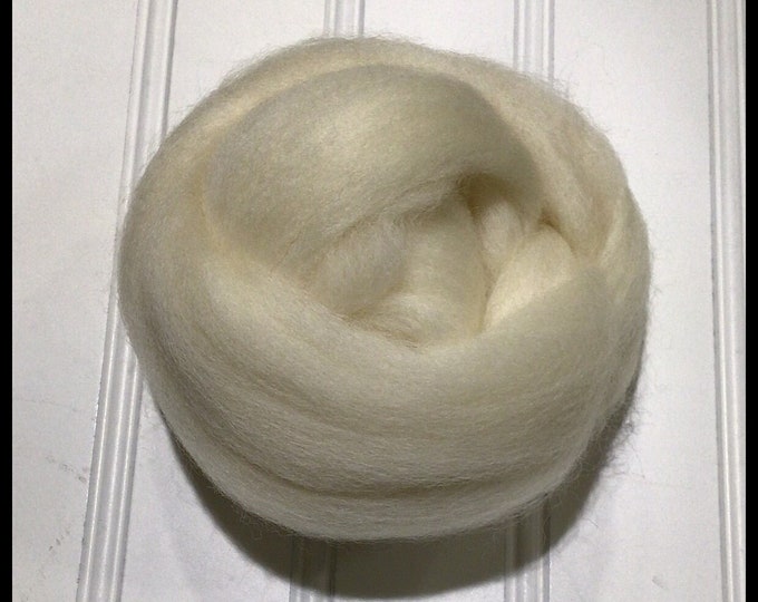 WOOL DOLL Hair...cream Color...1 Yard...spun Roving...santa Beard Doll