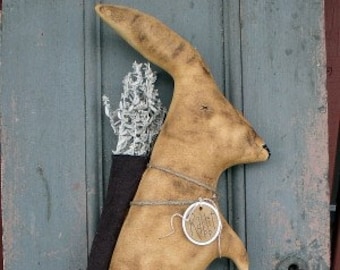 Randal Rabbit EPATTERN - lapin primitif tissu poupée artisanat téléchargement numérique patron de couture - PDF - 1,99