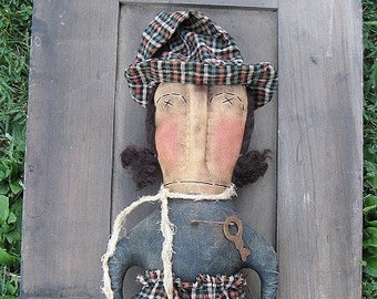 Wittbog Witch EPATTERN -primitive country halloween cloth doll craft digital download sewing pattern - 1.99 - PDF