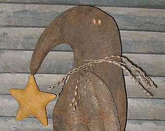 Crow With Star EPATTERN...primitive country craft digital download sewing pattern...PDF...1.99