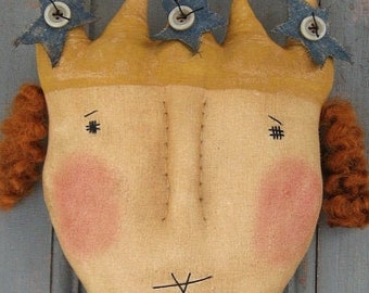 Aunt Liberty EPATTERN...primitive usa americana cloth doll craft ornie digital download sewing pattern...PDF...1.99