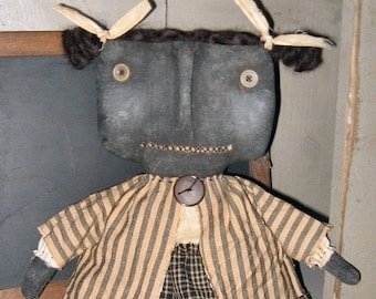 Mary Belle EPATTERN...primitive country cloth doll craft digital download sewing pattern...PDF...1.99