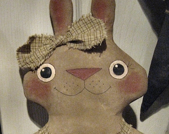 Roxie Rabbit EPATTERN... muñeca de tela primitiva conejito de Pascua decoración de primavera adorno tela artesanía costura PATTERN diseño PDF descargar... 1.99