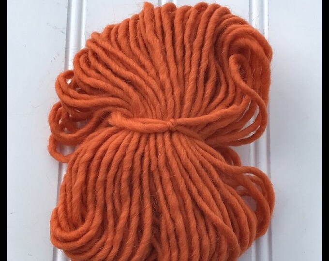 WOOL DOLL Hair...classic Orange...25 Yards...spun Roving...doll Making