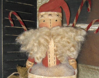 Chimney Claus EPATTERN -primitive christmas holiday cloth doll craft digital download sewing pattern - PDF - 1.99
