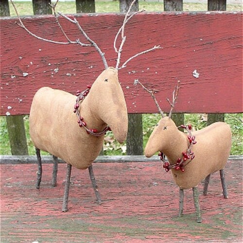 Primitive Reindeer Epattern Etsy
