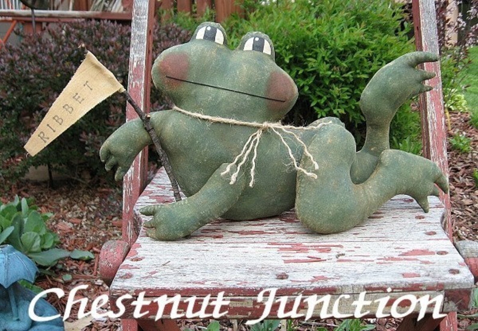 Fanny Frog EPATTERN whimsical primitive cloth doll craft Etsy