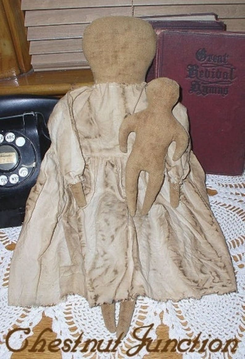 Grammie's Dolls Epattern...primitive Cloth Doll Digital Download Sewing ...