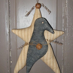 Star Crow Hanger EPATTERN...primitive country craft digital download sewing pattern...PDF...1.99