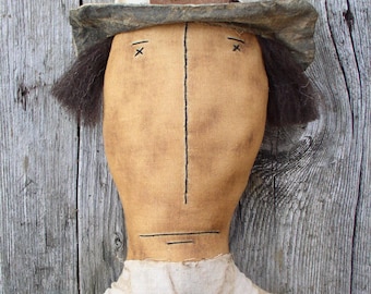 Mr Pilgrim EPATTERN - primitive thanksgiving fall autumn cloth doll craft digital download sewing pattern - 1.99 - PDF