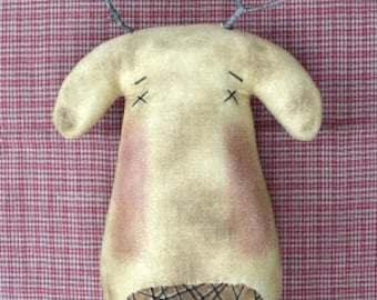 Dasher EPATTERN -pays primitif Noël renne tissu poupée artisanat ornement téléchargement numérique motif de couture - PDF - 1.99