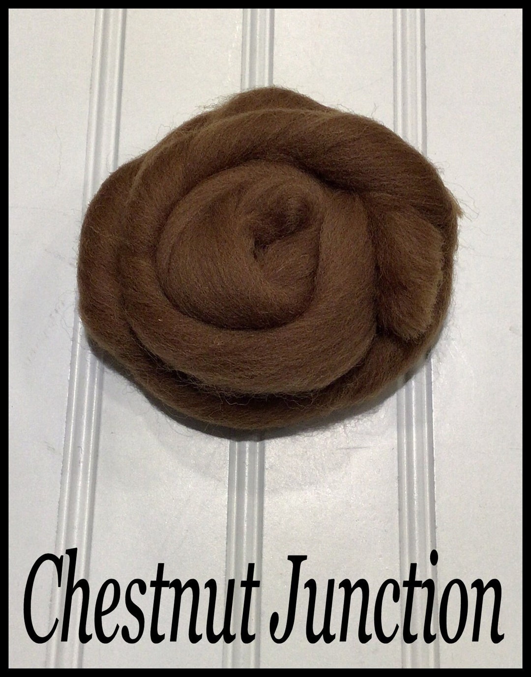 WOOL DOLL Hair...chestnut Brown Color...1 Yard...spun Roving ...