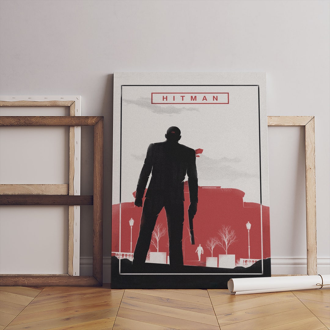 Hitman Game Poster, Game Wall Art, Canvas Print, Gamer Gift, Hitman ...