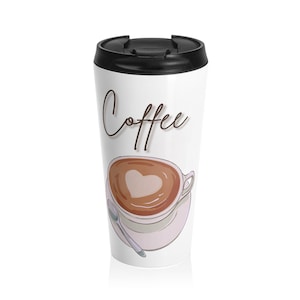 Coffee Lovers Stainless Steel Travel Mug | Gift for Coffee Enthusiasts, Insulated Mug, Perfect for Travel, Kitchen Decor, Office