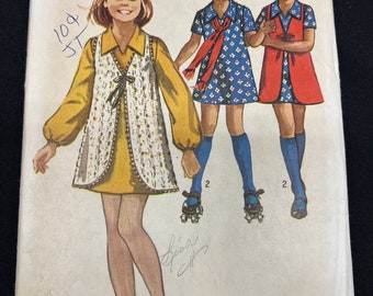 Vintage Simplicity pattern 8900 uncut dress and vest girls