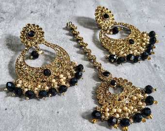 Set Da Sposa In M.s Placcato Oro Con Cz Per Feste Bollywood Indiane RR35