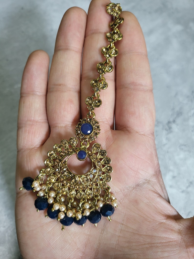 Navy Dainty Tikka Set