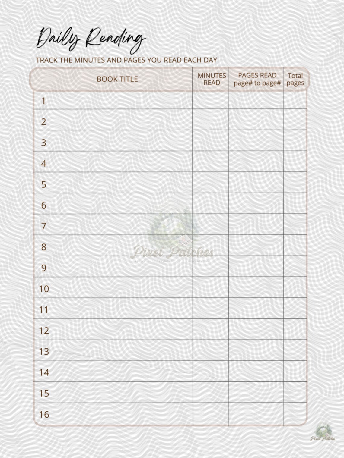 Digital Reading Journal - Etsy