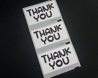 Thank You Labels, Thermal Thank You Stickers, Sticker for Packages, Wedding Thank You, Baby Shower Thank You Labels, Thermal Label