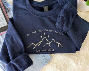Subtle Bookish Sweatshirt | Romantasy Reader Crewneck | Mountain and Stars Apparel | Dark Fantasy Book Merch | Booktok Gift