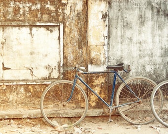 Bicycle photo, tour de france, fixie, hipster bike, vintage, cycling, for a cyclist, yellow jersey, biker, bikes, bicycle print, Cambodia,